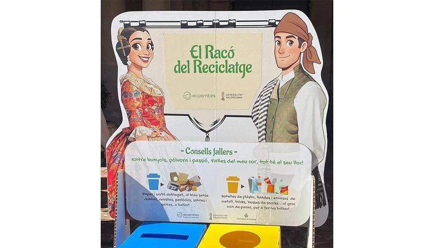 Lee más sobre el artículo Ecoembes y la Generalitat Valenciana promueven la campaña ‘El Racó del Reciclatge’ para fomentar el reciclaje de residuos en los casales durante las Fallas